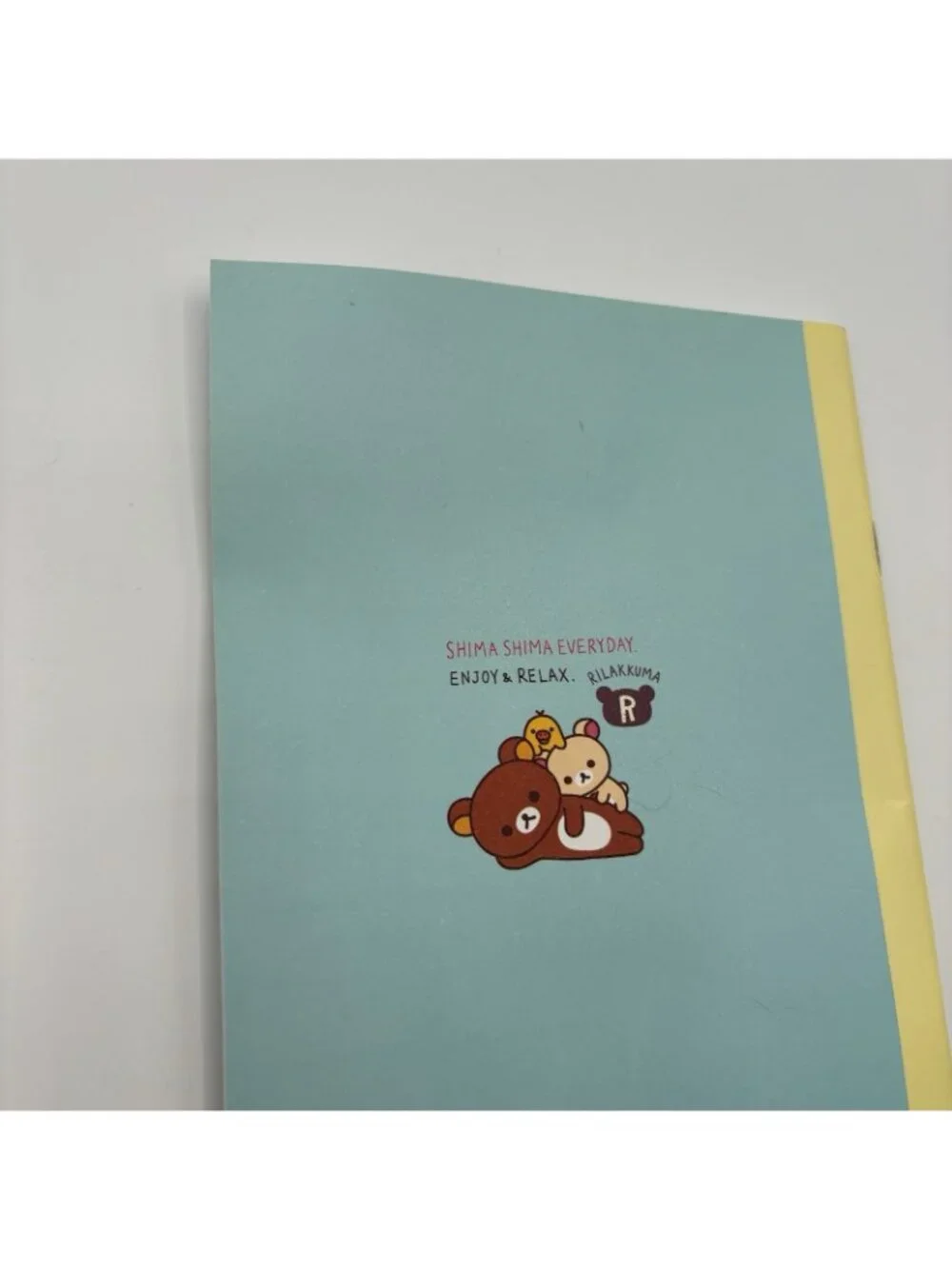 Rilakkuma Brown Bear Zippered Coin Pouch Pencil Case and Small Notebook Japan